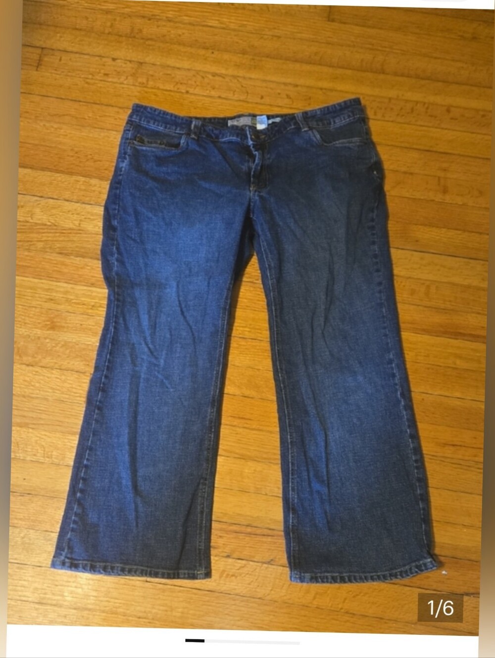 Old Navy Dark Blue Flare Jeans Size 16s